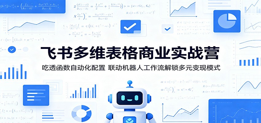 飞书多维表格商业实战营：吃透函数自动化配置，联动机器人工作流解锁多元变现模式-保成圈-山云人力,分享创业咨询_最新网络项目资源