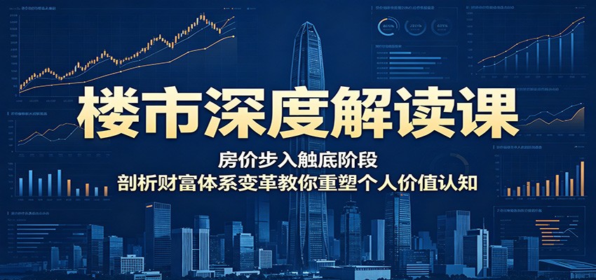 楼市深度解读课：房价步入触底阶段，剖析财富体系变革教你重塑个人价值认知-保成圈-山云人力,分享创业咨询_最新网络项目资源