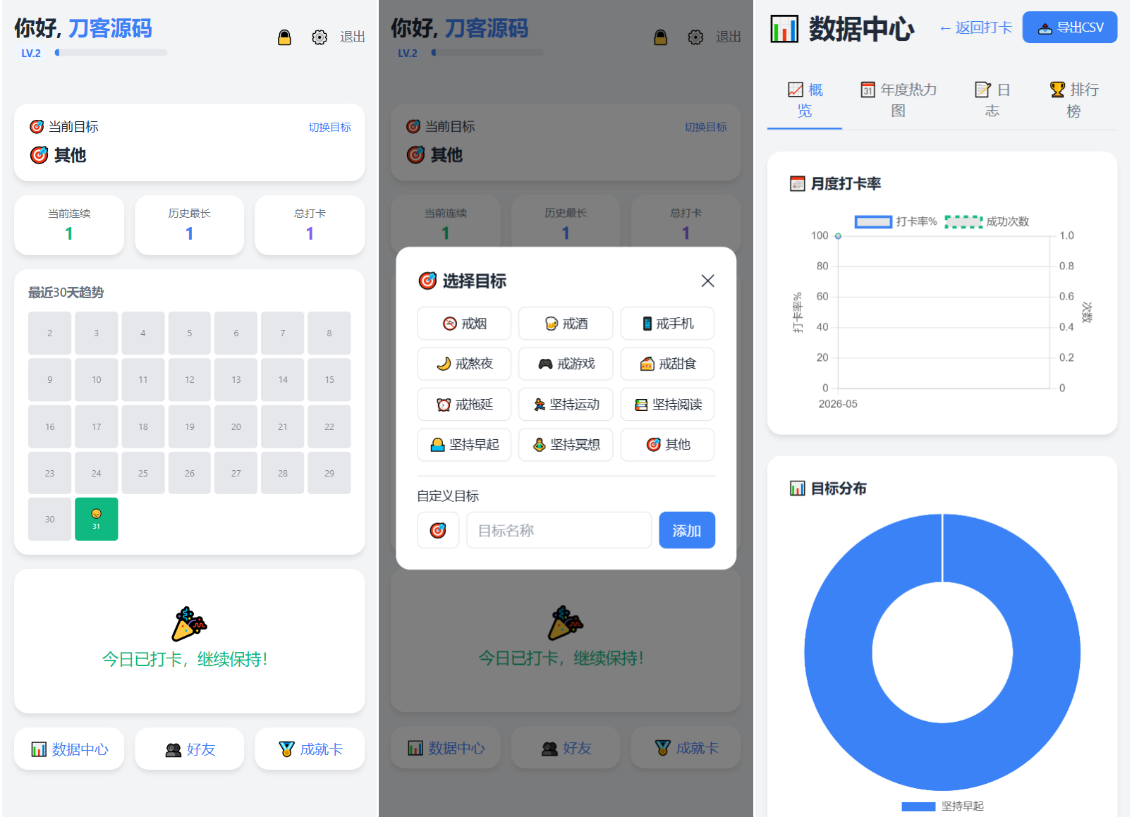 戒了么 v4.2最新版 签到打卡源码-保成圈-山云人力,分享创业咨询_最新网络项目资源