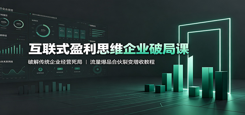 互联式盈利思维企业破局课：破解传统企业经营死局，流量爆品合伙裂变增收教程-保成圈-山云人力,分享创业咨询_最新网络项目资源