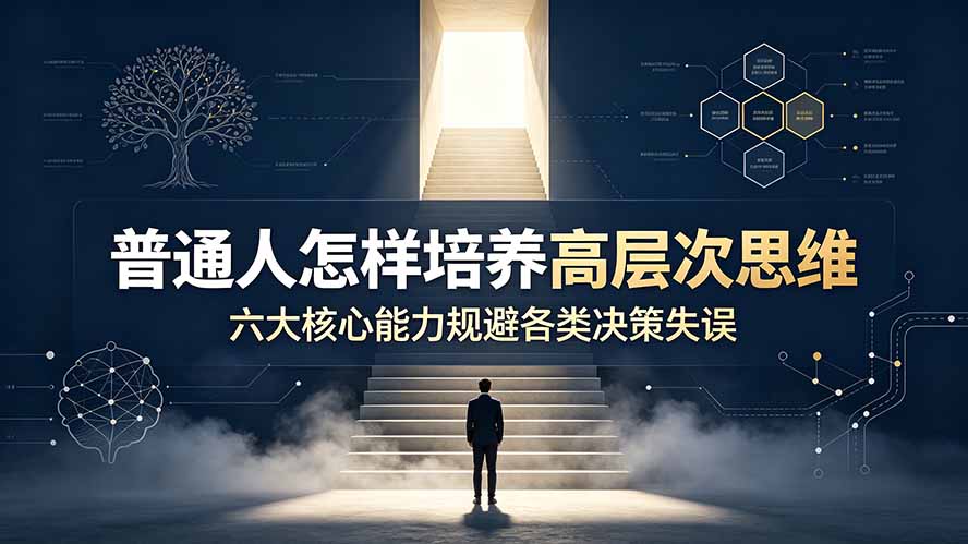 付费文章：普通人怎样培养高层次思维，六大核心能力规避各类决策失误-保成圈-山云人力,分享创业咨询_最新网络项目资源