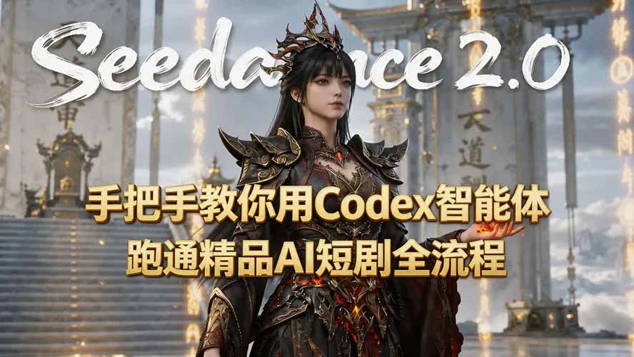 手把手教你用Seedance2.0+Codex智能体跑通精品AI短剧全流程(附3种skill技能-保成圈-山云人力,分享创业咨询_最新网络项目资源