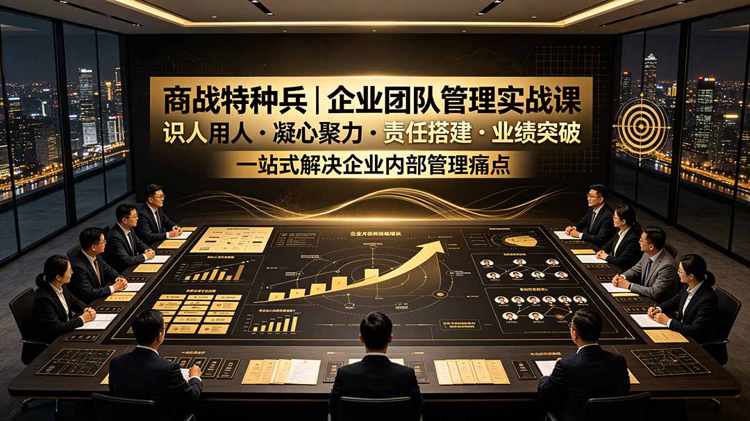 商战特种兵｜企业团队管理实战课：识人用人｜凝心聚力｜责任搭建｜业绩突破，一站式解决企业内部管理痛点-保成圈-山云人力,分享创业咨询_最新网络项目资源