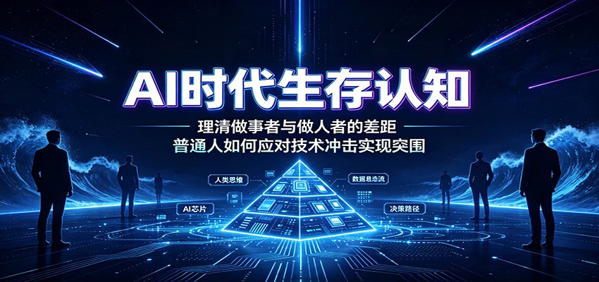AI时代生存认知：理清做事者与做人者的差距，普通人如何应对技术冲击实现突围-保成圈-山云人力,分享创业咨询_最新网络项目资源