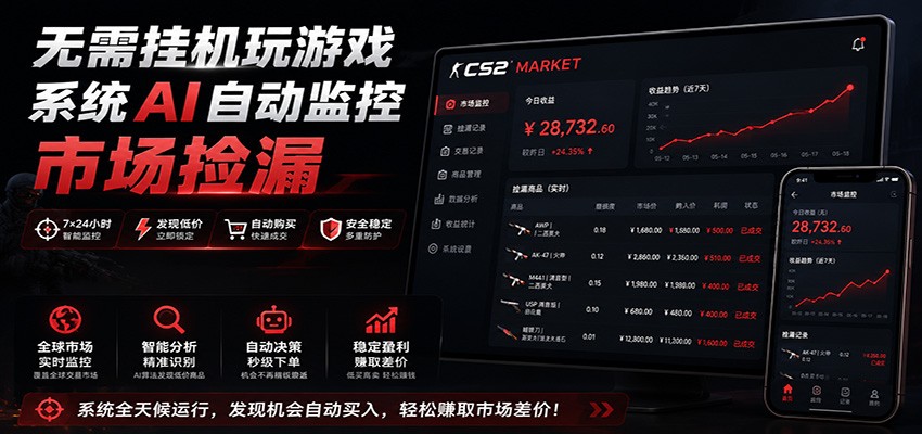 系统AI自动监控市场捡漏，不用玩游戏，只需要一部手机，支持任何形式数据验证-保成圈-山云人力,分享创业咨询_最新网络项目资源