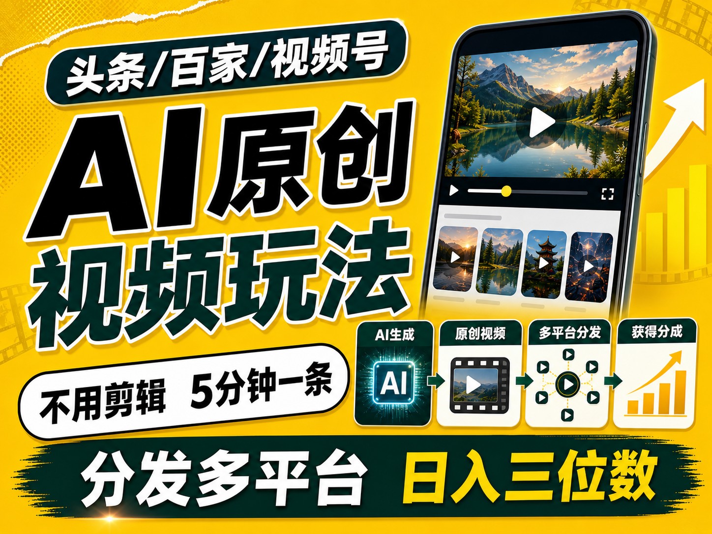 2026头条百家号升级玩法 5分钟一条原创视频 发多平台赚收-保成圈-山云人力,分享创业咨询_最新网络项目资源