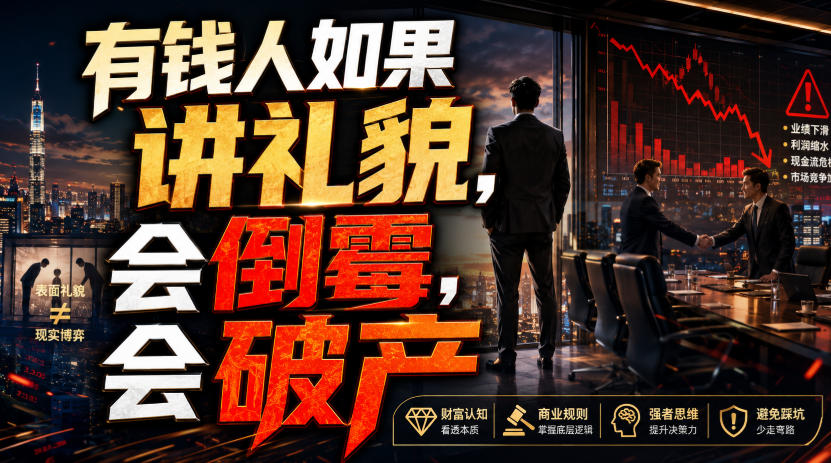 付费文章：有钱人如果讲礼貌，会倒霉，会破产-保成圈-山云人力,分享创业咨询_最新网络项目资源