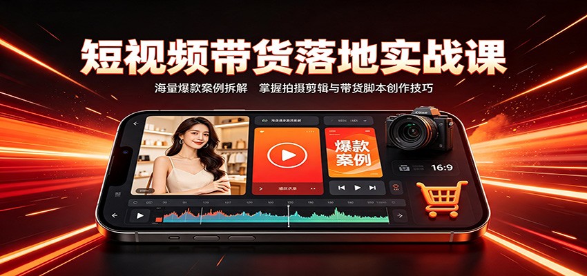短视频带货落地实战课：海量爆款案例拆解，掌握拍摄剪辑与带货脚本创作技巧-保成圈-山云人力,分享创业咨询_最新网络项目资源