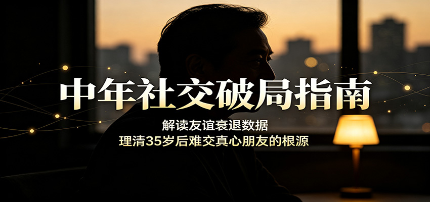 中年社交破局指南：解读友谊衰退数据，理清35岁后难交真心朋友的根源-保成圈-山云人力,分享创业咨询_最新网络项目资源