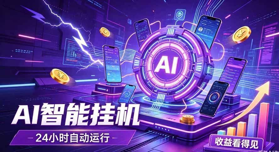 AI智能广告挂机，躺赚新模式 设备托管运行，解放双手持续变现-保成圈-山云人力,分享创业咨询_最新网络项目资源