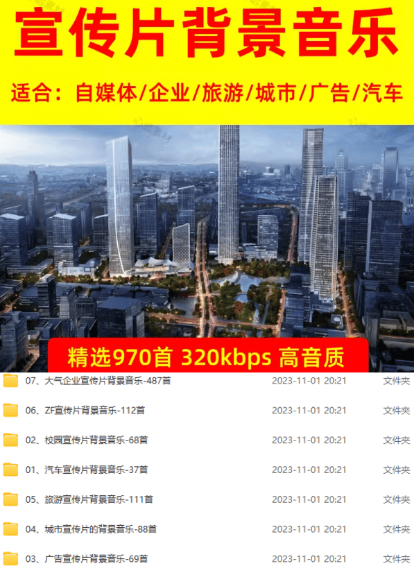 图片[2]-某宝付费购买，常用6G音效合集！970+首宣传片背景音乐，无版权可商用大气素材，分类清晰，高质量内容-保成圈-山云人力,分享创业咨询_最新网络项目资源