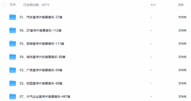 图片[3]-某宝付费购买，常用6G音效合集！970+首宣传片背景音乐，无版权可商用大气素材，分类清晰，高质量内容-保成圈-山云人力,分享创业咨询_最新网络项目资源
