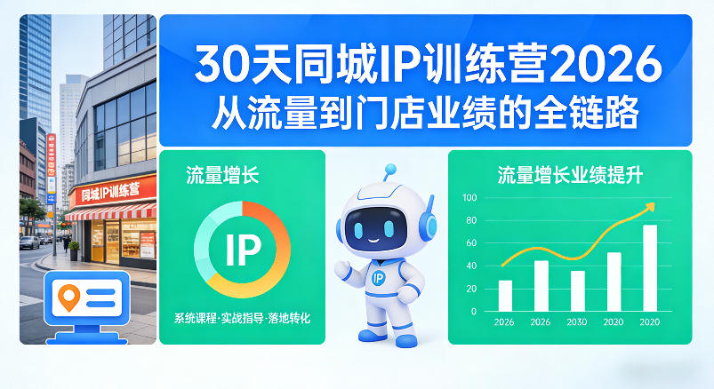 30天同城IP训练营2026年，从流量到门店业绩的全链路(0808更新)-保成圈-山云人力,分享创业咨询_最新网络项目资源