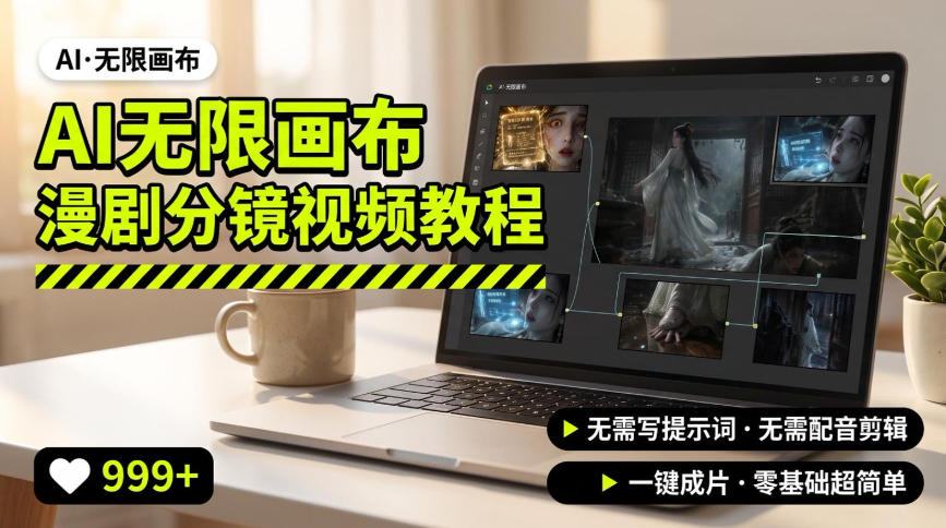AI无限画布制作爆款漫剧分镜视频搭建教程，无需写脚本，无需制作音频，一键制作超简单-保成圈-山云人力,分享创业咨询_最新网络项目资源