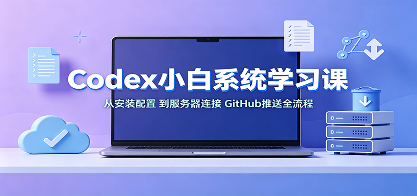 Codex小白系统学习课：小从安装配置，到服务器连接、GitHub推送全流程-保成圈-山云人力,分享创业咨询_最新网络项目资源