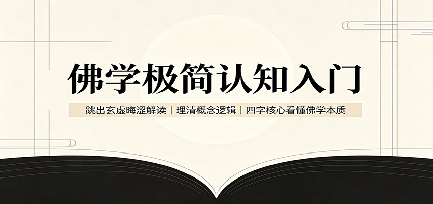 佛学极简认知入门：跳出玄虚晦涩解读，理清概念逻辑，四字核心看懂佛学本质-保成圈-山云人力,分享创业咨询_最新网络项目资源