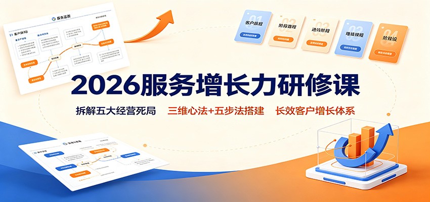 2026服务增长力研修课：拆解五大经营死局，三维心法+五步法搭建长效客户增长体系-保成圈-山云人力,分享创业咨询_最新网络项目资源