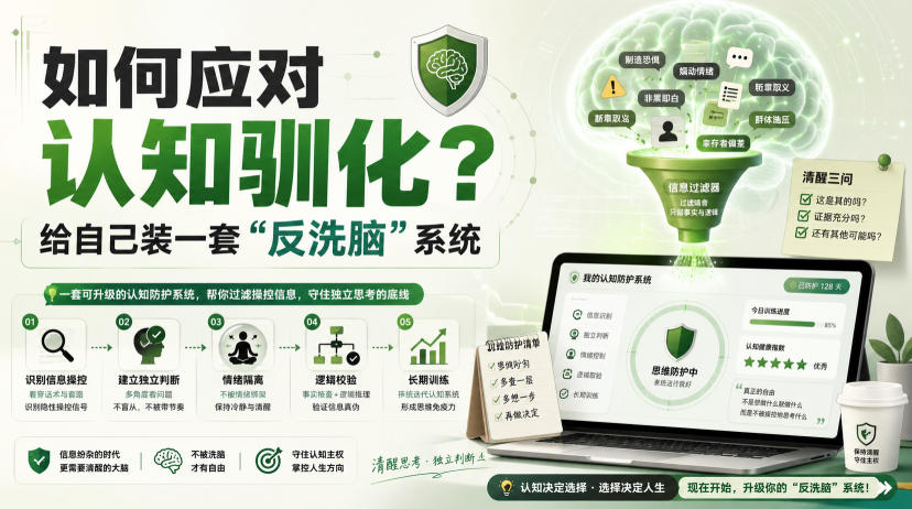 付费文章：如何应对认知驯化？给自己装一套“反洗脑”系统-保成圈-山云人力,分享创业咨询_最新网络项目资源