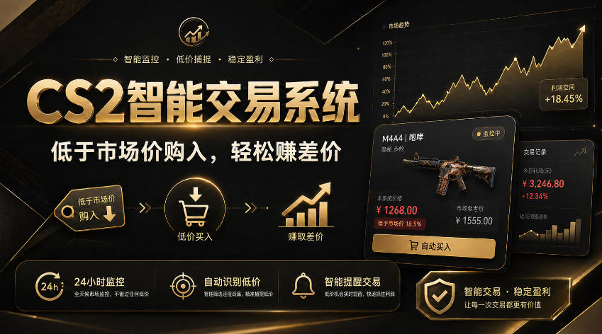 CS2智能交易系统，轻松賺差价|自动运行，无需自己挂G|数据支持任何形式验证【揭秘】-保成圈-山云人力,分享创业咨询_最新网络项目资源