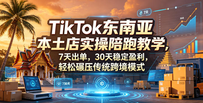 TikTok东南亚本土店实操陪跑教学，7天出单，30天稳定盈利，轻松碾压传统跨境模式(更新0819)-保成圈-山云人力,分享创业咨询_最新网络项目资源