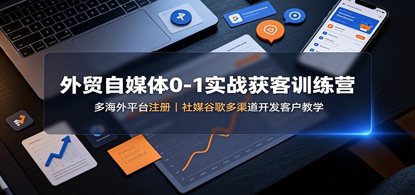 外贸自媒体0-1实战获客训练营：多海外平台注册，社媒谷歌多渠道开发客户教学-保成圈-山云人力,分享创业咨询_最新网络项目资源