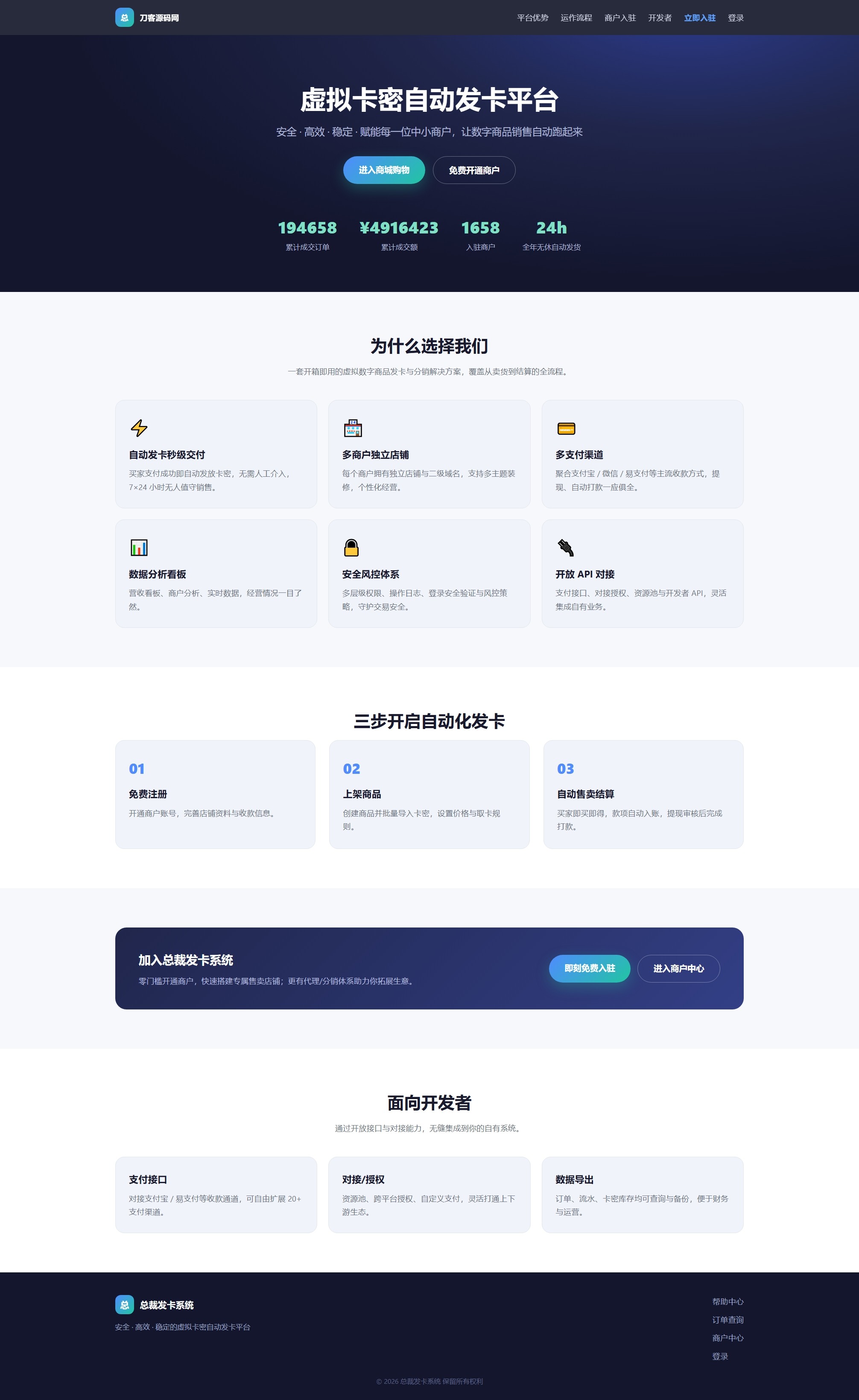 总裁自动发卡系统源码-保成圈-山云人力,分享创业咨询_最新网络项目资源