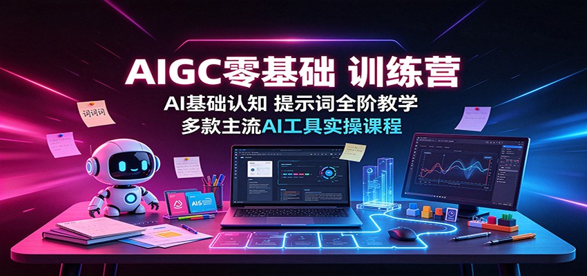 AIGC零基础训练营：AI基础认知，提示词全阶教学，多款主流AI工具实操课程-保成圈-山云人力,分享创业咨询_最新网络项目资源