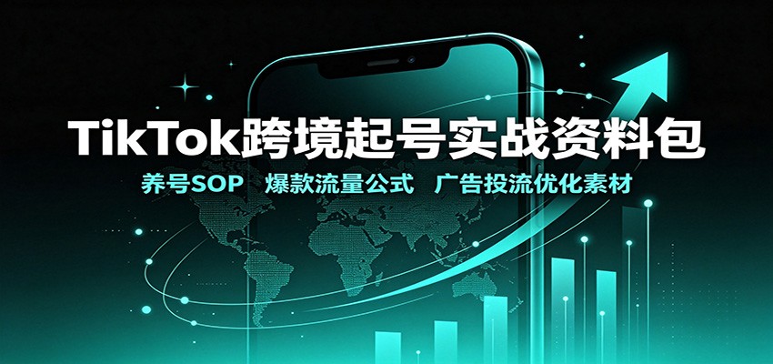 TikTok跨境起号实战资料包：养号SOP，爆款流量公式，广告投流优化素材-保成圈-山云人力,分享创业咨询_最新网络项目资源