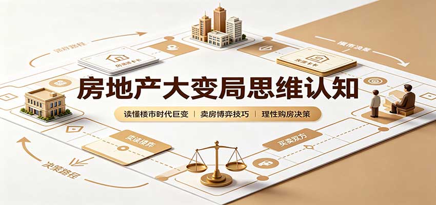 房地产大变局思维认知：读懂楼市时代巨变，卖房博弈技巧，理性购房决策-保成圈-山云人力,分享创业咨询_最新网络项目资源