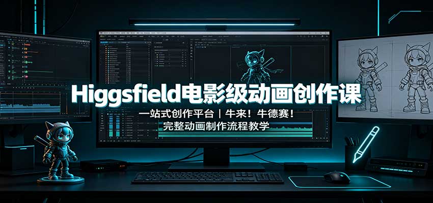 Higgsfield电影级动画创作课：一站式创作平台，牛来！牛德赛！完整动画制作流程教学-保成圈-山云人力,分享创业咨询_最新网络项目资源
