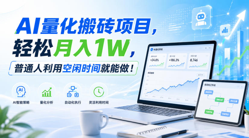 利用AI实现自动量化搬砖,月入万元,任何人都可以做!-保成圈-山云人力,分享创业咨询_最新网络项目资源