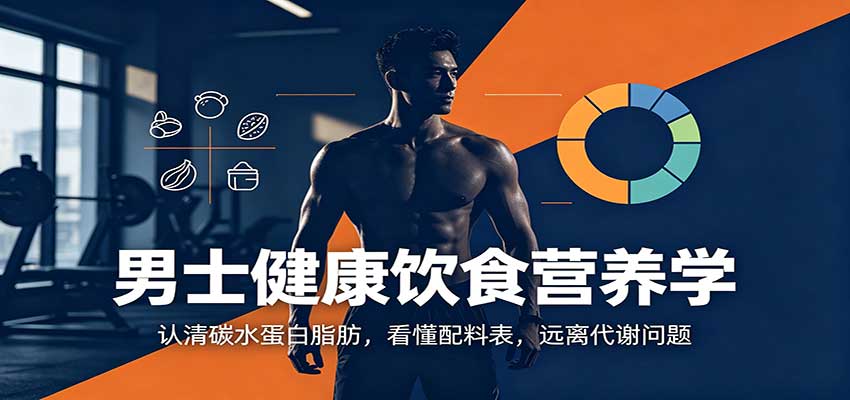 男士健康饮食营养学：认清碳水蛋白脂肪，看懂配料表，远离代谢问题-保成圈-山云人力,分享创业咨询_最新网络项目资源