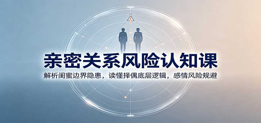 亲密关系风险认知课：解析闺蜜边界隐患，读懂择偶底层逻辑，感情风险规避-保成圈-山云人力,分享创业咨询_最新网络项目资源