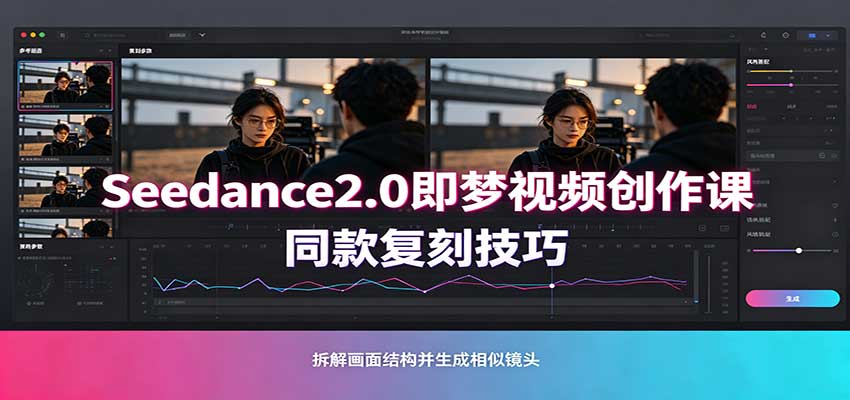 Seedance2.0即梦视频创作课：剧本式视频制作，同款复刻技巧，多行业案例落地教学-保成圈-山云人力,分享创业咨询_最新网络项目资源