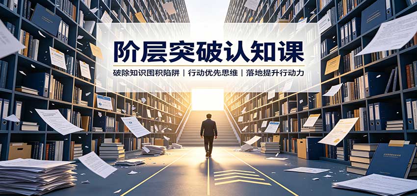 阶层突破认知课：破除知识囤积陷阱，行动优先思维，落地提升行动力-保成圈-山云人力,分享创业咨询_最新网络项目资源
