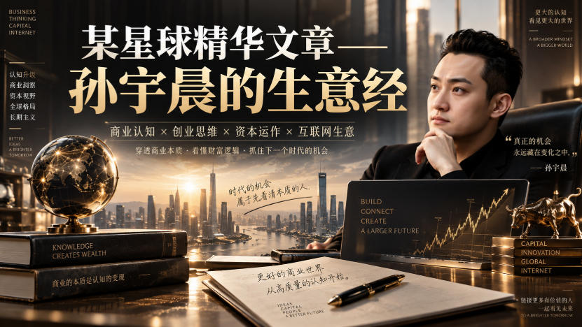 某星球精华文章——孙宇晨的生意经-保成圈-山云人力,分享创业咨询_最新网络项目资源