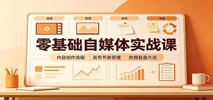 零基础自媒体实战课：赛道人设冷启动，内容创作复盘，公私域商业闭环-保成圈-山云人力,分享创业咨询_最新网络项目资源