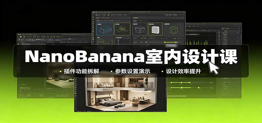 NanoBanana室内设计课：无限画布配置，插件实操，生图改图视频制作-保成圈-山云人力,分享创业咨询_最新网络项目资源