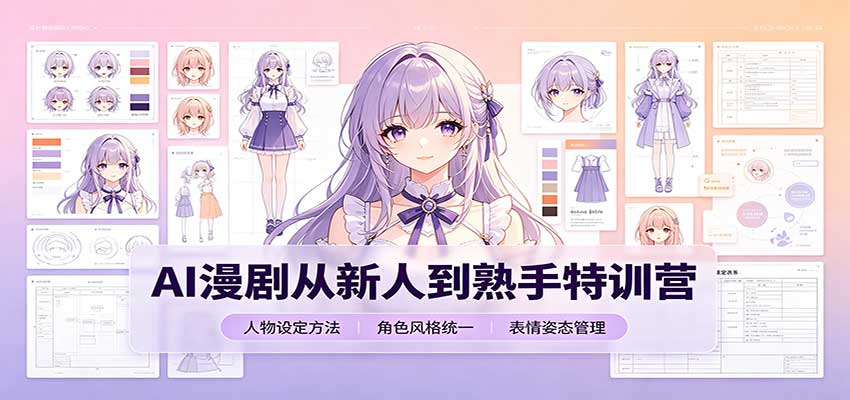 AI漫剧从新人到熟手特训营：剧本分镜创作，提示词模板，人物设定与工具资源-保成圈-山云人力,分享创业咨询_最新网络项目资源