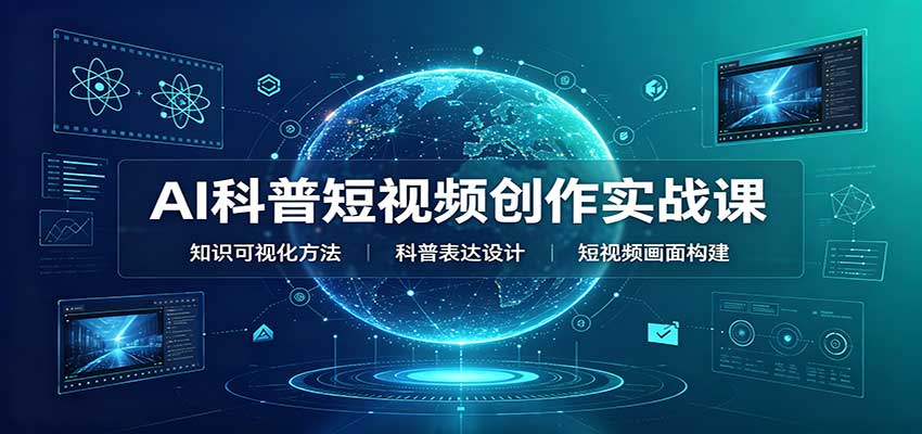 AI科普短视频创作实战课：配套要点文档，文案与视频提示词模板教学-保成圈-山云人力,分享创业咨询_最新网络项目资源