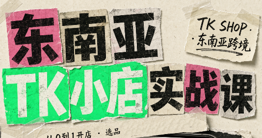 东南亚TK小店实战课(基础+进阶)-保成圈-山云人力,分享创业咨询_最新网络项目资源