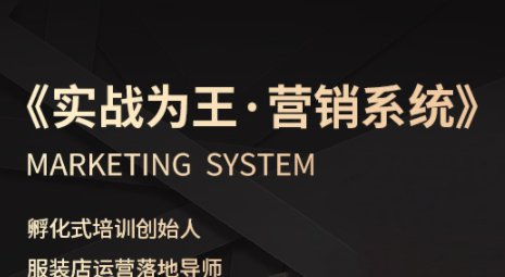老杨·服装老板必修课《实战为王-营销系统》实现业绩被动式增长-保成圈-山云人力,分享创业咨询_最新网络项目资源
