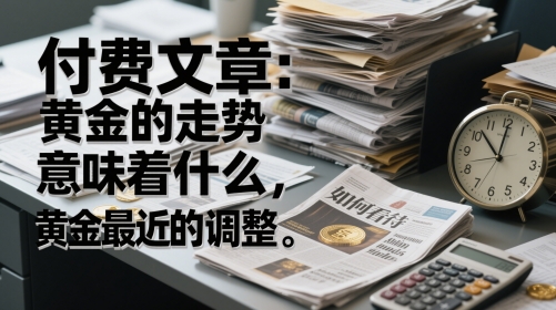 付费文章：黄金的走势意味着什么，如何看待黄金最近的调整-保成圈-山云人力,分享创业咨询_最新网络项目资源