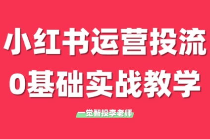 李老师·小红书运营投流，0基础实战教学(更新)-保成圈-山云人力,分享创业咨询_最新网络项目资源