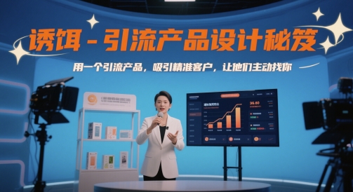诱饵-引流产品设计秘笈，用一个引流产品，吸引精准客户，让他们主动找你-保成圈-山云人力,分享创业咨询_最新网络项目资源