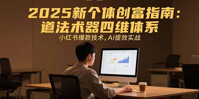 2025新个体创富指南：道法术器四维体系，小红书爆款技术，AI提效实战-保成圈-山云人力,分享创业咨询_最新网络项目资源