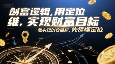 创富逻辑，用定位思维实现财富目标，想实现创收目标，先搞懂定位-保成圈-山云人力,分享创业咨询_最新网络项目资源