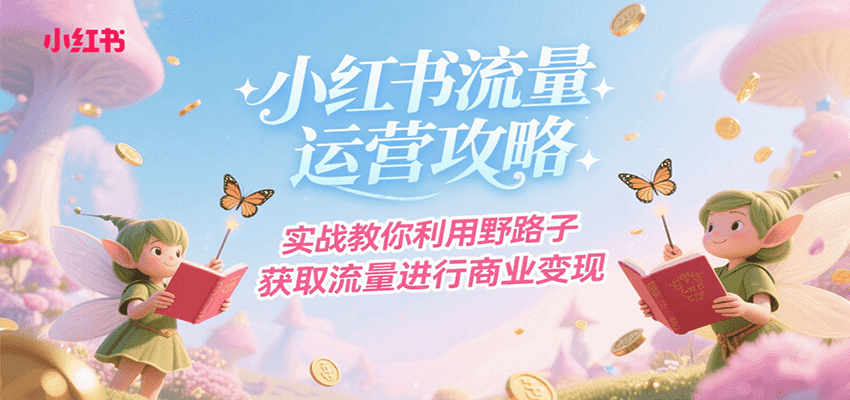 小红书流量运营攻略，实战教你利用野路子获取流量进行商业变现-保成圈-山云人力,分享创业咨询_最新网络项目资源