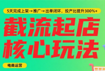 淘宝截流快速起店玩法，掌握暴力快速起店的流程-保成圈-山云人力,分享创业咨询_最新网络项目资源