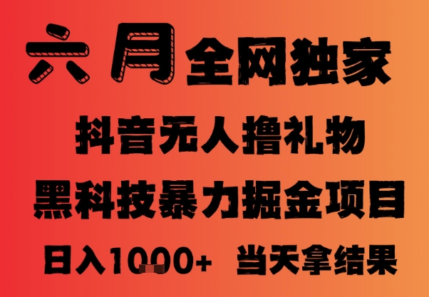25年6月抖音无人直播最新暴力撸音浪掘金，小白可做，可批量矩阵放大，长期稳定日入1k+【揭秘】-保成圈-山云人力,分享创业咨询_最新网络项目资源